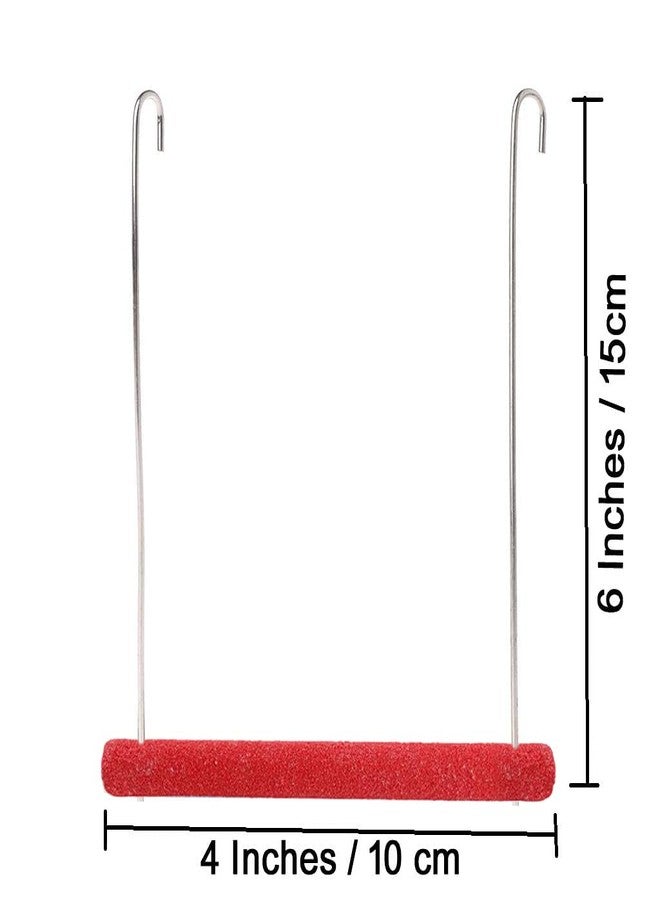 Western Era Joyful Sand Perch Swing Toy Cage Hanging Platform, Climbing, Exercise Perch for Birds (Small) (Pack of 2) - Image 3